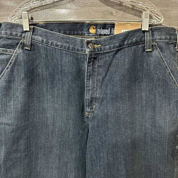 Carhartt Men's Holter Dungaree Relaxed Fit Denim Jeans 40 X 30 NWT - Picture 2 of 7